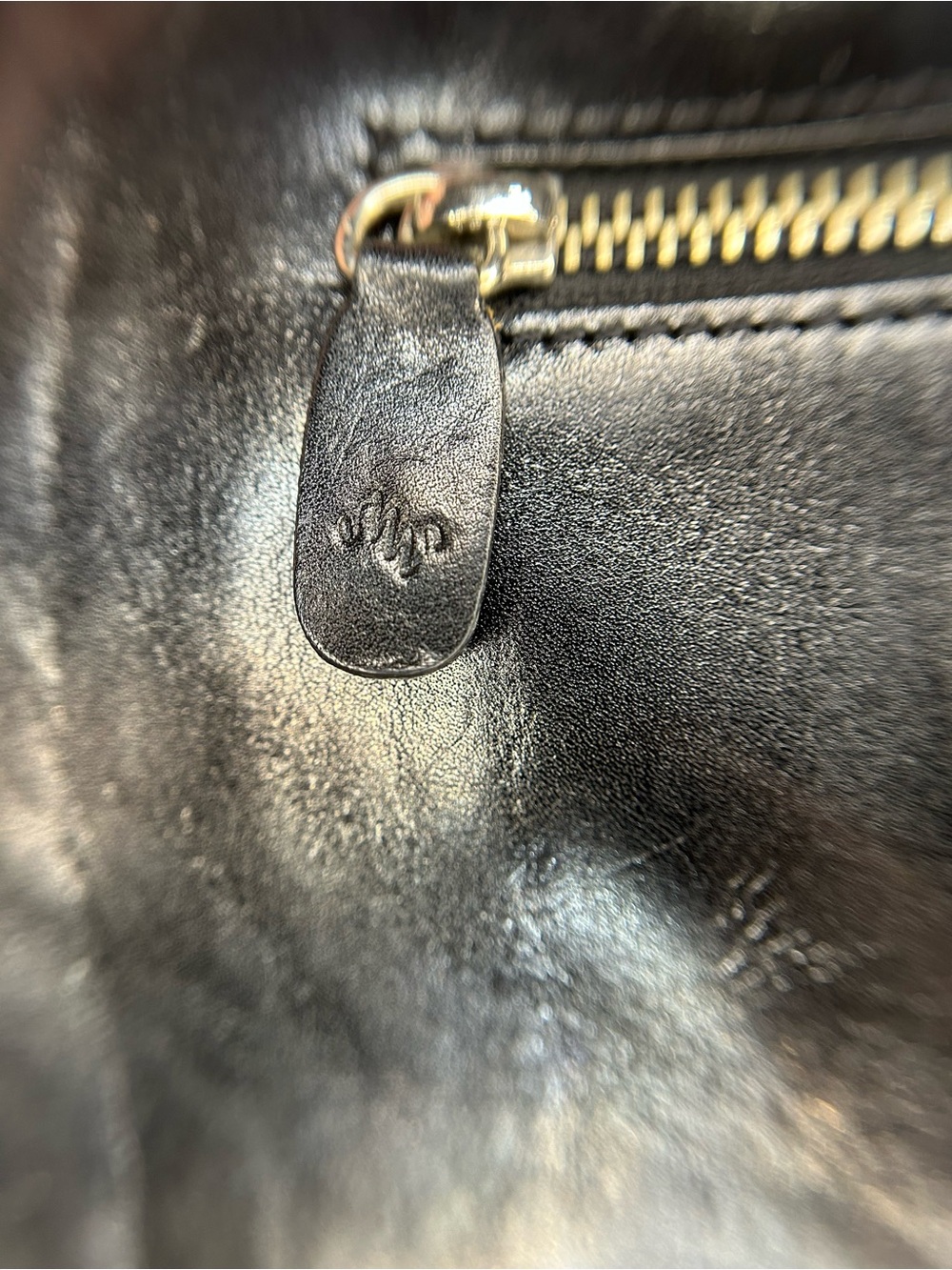 Vintage Monsac Classic Black Leather Rounded Top Shoulder Bag - Picture 9 of 11